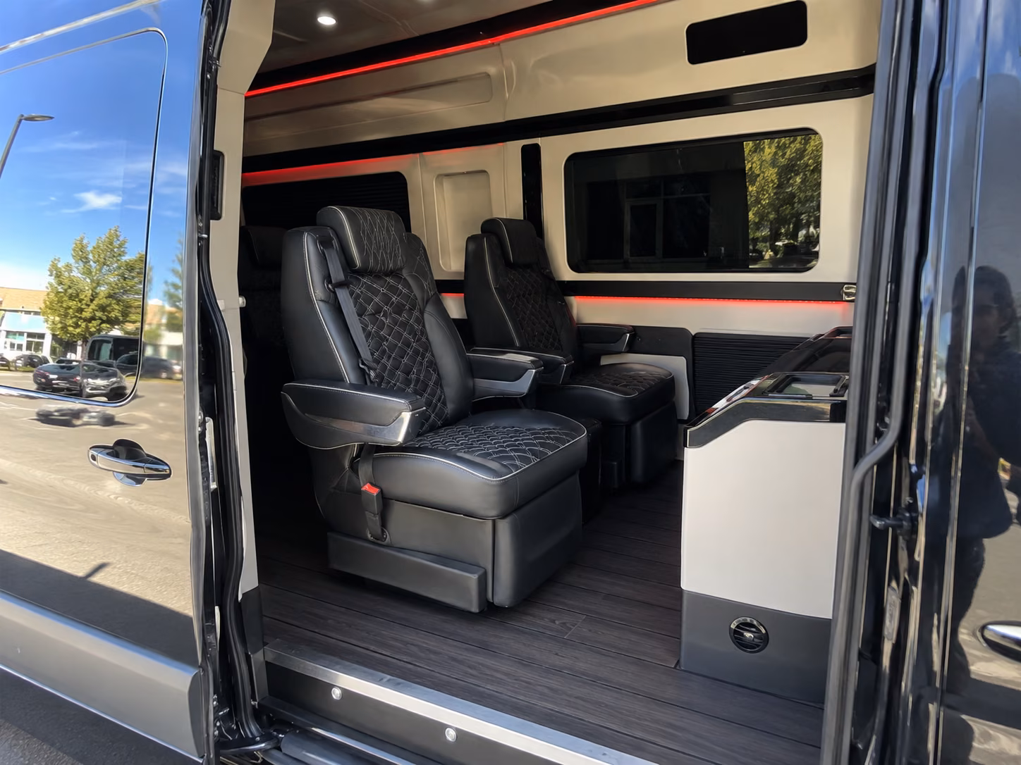 camden airport transportation onboard seating