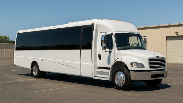 Exterior of Charter Bus Company Camden's 15 Passenger Minibus in Camden