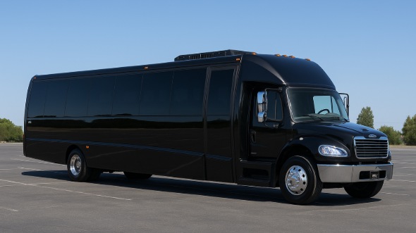 Exterior of Charter Bus Company Camden's 20 Passenger Mini bus in Camden