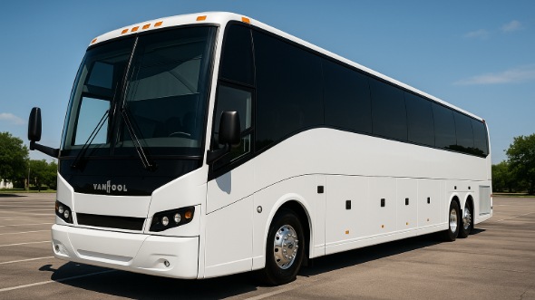 Exterior of Charter Bus Company Camden's 54 Passenger Charter Bus in Camden