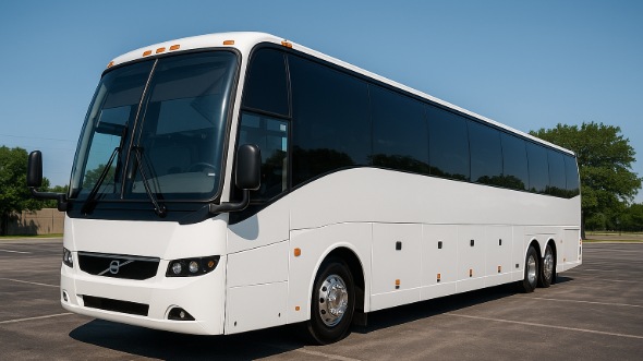 Exterior of Charter Bus Company Camden's 56 Passenger Charter Bus in Camden