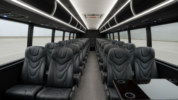camden 15 passenger minibus inside