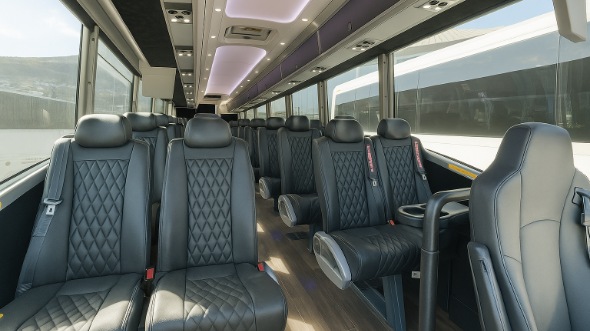 camden 18 passenger minibus inside