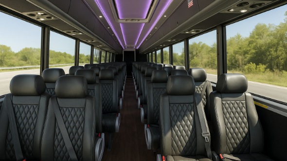 camden 25 passenger minibus inside