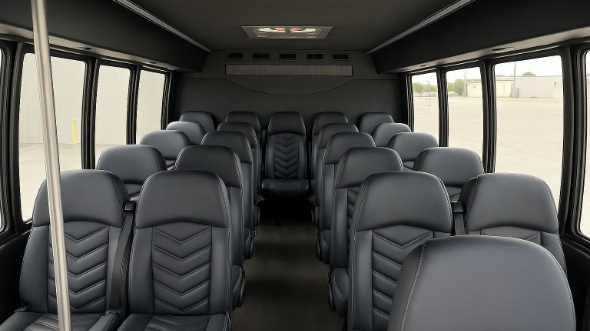 camden 35 passenger minibus inside