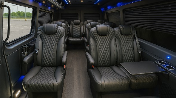 camden sprinter van with driver inside