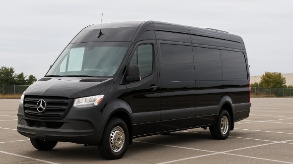 Exterior of Charter Bus Company Camden's Sprinter Limo in Camden