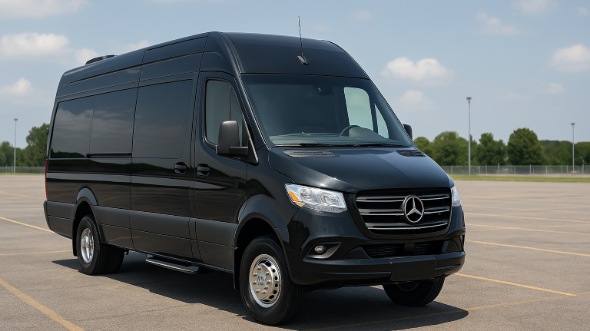 Exterior of Charter Bus Company Mount Laurel's Sprinter Van Rental With Driver in Mount Laurel